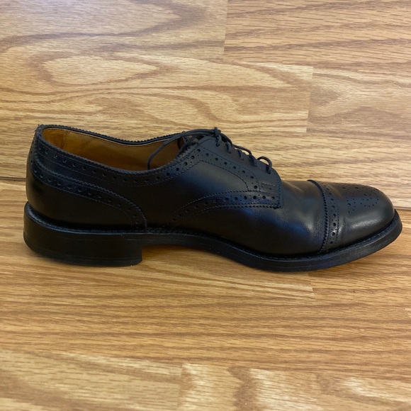 Allen Edmonds Lexington Brogue Cap Toe Oxford Black Men’s Size US 10 A EUC - Picture 7 of 11